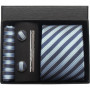 Classic 100 Silk Men's Ties In Gift box 8cm Plaid Dot Striped Business Necktie Handkerchief Cufflinks Wedding Party Tie Set