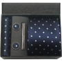 Classic 100 Silk Men's Ties In Gift box 8cm Plaid Dot Striped Business Necktie Handkerchief Cufflinks Wedding Party Tie Set