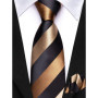 Hi-Tie Boy Silk Tie For Children Navy Blue Plaid Luxury Designer Handky Child Necktie 120CM Long 6CM Wide Fashion Student Tie