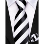 Hi-Tie Boy Silk Tie For Children Navy Blue Plaid Luxury Designer Handky Child Necktie 120CM Long 6CM Wide Fashion Student Tie