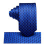 Hi-Tie Boy Silk Tie For Children Navy Blue Plaid Luxury Designer Handky Child Necktie 120CM Long 6CM Wide Fashion Student Tie