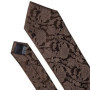Mens Wedding Tie Brown Floral Silk Tie Hanky Set Barry.Wang Jacquard Woven Fashion Designer 9cm Neck Tie For Men Party FA-5507