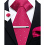 Elegant Ties For Men Paisley Striped Men Luxury Necktie Set Handchief Cufflinks 3 Pcs For mens Business Wedding Suit Accessories