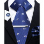 Elegant Ties For Men Paisley Striped Men Luxury Necktie Set Handchief Cufflinks 3 Pcs For mens Business Wedding Suit Accessories
