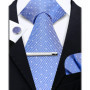 Elegant Ties For Men Paisley Striped Men Luxury Necktie Set Handchief Cufflinks 3 Pcs For mens Business Wedding Suit Accessories