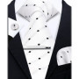 Elegant Ties For Men Paisley Striped Men Luxury Necktie Set Handchief Cufflinks 3 Pcs For mens Business Wedding Suit Accessories