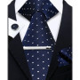 Elegant Ties For Men Paisley Striped Men Luxury Necktie Set Handchief Cufflinks 3 Pcs For mens Business Wedding Suit Accessories