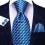Hi-Tie 8.5cm Business Black Solid Paisley Men's Tie Neck Strip Ties for Men Formal Luxury Wedding Party Suit Neckties Gravatas