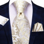 Hi-Tie 8.5cm Business Black Solid Paisley Men's Tie Neck Strip Ties for Men Formal Luxury Wedding Party Suit Neckties Gravatas