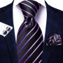 Hi-Tie 8.5cm Business Black Solid Paisley Men's Tie Neck Strip Ties for Men Formal Luxury Wedding Party Suit Neckties Gravatas
