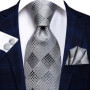 Hi-Tie 8.5cm Business Black Solid Paisley Men's Tie Neck Strip Ties for Men Formal Luxury Wedding Party Suit Neckties Gravatas