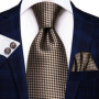 Hi-Tie 8.5cm Business Black Solid Paisley Men's Tie Neck Strip Ties for Men Formal Luxury Wedding Party Suit Neckties Gravatas
