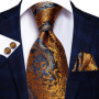 Hi-Tie 8.5cm Business Black Solid Paisley Men's Tie Neck Strip Ties for Men Formal Luxury Wedding Party Suit Neckties Gravatas