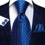 Hi-Tie 8.5cm Business Black Solid Paisley Men's Tie Neck Strip Ties for Men Formal Luxury Wedding Party Suit Neckties Gravatas