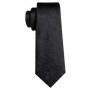 Black White Gray Silver Men Tie Handkerchief Cufflinks Set Jacquard Necktie for Male Wedding Business Party Gift