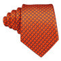 Novelty Orange Plaid Men Tie Set Fashion Silk Handkerchief Cufflinks Necktie Groom Wedding Party Birthday Barry.Wang Designer