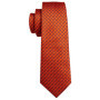 Novelty Orange Plaid Men Tie Set Fashion Silk Handkerchief Cufflinks Necktie Groom Wedding Party Birthday Barry.Wang Designer