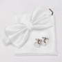 Men Bowtie Set 3pcs Plaids Classic Fashion Wedding Party Formal Cufflinks Bow Tie Handkerchief Cuff Links Lots Three Piece Set