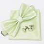 Men Bowtie Set 3pcs Plaids Classic Fashion Wedding Party Formal Cufflinks Bow Tie Handkerchief Cuff Links Lots Three Piece Set