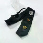 Fashion Versatile Flowers Insect Tie Black Luxury Design Shirt Tie Autumn Creativity Multi Element Splicing Accessories