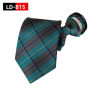 Pre-tied Necktie For Men Women Paisley Style Zipper Tie Plaid Stripes Jacquard Classic 8cm Business Tie Men Wedding Accessories