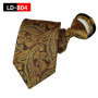 Pre-tied Necktie For Men Women Paisley Style Zipper Tie Plaid Stripes Jacquard Classic 8cm Business Tie Men Wedding Accessories