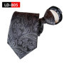 Pre-tied Necktie For Men Women Paisley Style Zipper Tie Plaid Stripes Jacquard Classic 8cm Business Tie Men Wedding Accessories
