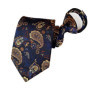 Pre-tied Necktie For Men Women Paisley Style Zipper Tie Plaid Stripes Jacquard Classic 8cm Business Tie Men Wedding Accessories