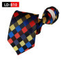 Pre-tied Necktie For Men Women Paisley Style Zipper Tie Plaid Stripes Jacquard Classic 8cm Business Tie Men Wedding Accessories