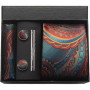 100 Silk Necktie Paisley Floral Mens Tie Top Quality Business Tie Pocket Square Tie Clip Cufflinks Set Classic For Men Gift Box