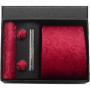 100 Silk Necktie Paisley Floral Mens Tie Top Quality Business Tie Pocket Square Tie Clip Cufflinks Set Classic For Men Gift Box