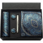 100 Silk Necktie Paisley Floral Mens Tie Top Quality Business Tie Pocket Square Tie Clip Cufflinks Set Classic For Men Gift Box
