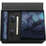 100 Silk Necktie Paisley Floral Mens Tie Top Quality Business Tie Pocket Square Tie Clip Cufflinks Set Classic For Men Gift Box