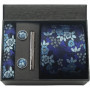 100 Silk Necktie Paisley Floral Mens Tie Top Quality Business Tie Pocket Square Tie Clip Cufflinks Set Classic For Men Gift Box