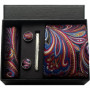 100 Silk Necktie Paisley Floral Mens Tie Top Quality Business Tie Pocket Square Tie Clip Cufflinks Set Classic For Men Gift Box