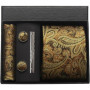 100 Silk Necktie Paisley Floral Mens Tie Top Quality Business Tie Pocket Square Tie Clip Cufflinks Set Classic For Men Gift Box