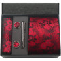 100 Silk Necktie Paisley Floral Mens Tie Top Quality Business Tie Pocket Square Tie Clip Cufflinks Set Classic For Men Gift Box