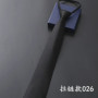8CM Men's Business Dress Zipper Tie Groom Wedding Blue Stripe Korean Black Lazy Tie Pull
