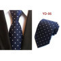 New Design Fashion Necktie Orange White Blue Polka Dot Ties for Man Business Wedding Formal NeckTie 8cm Silk Dress Gift Gravata