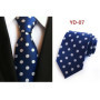 New Design Fashion Necktie Orange White Blue Polka Dot Ties for Man Business Wedding Formal NeckTie 8cm Silk Dress Gift Gravata
