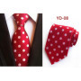 New Design Fashion Necktie Orange White Blue Polka Dot Ties for Man Business Wedding Formal NeckTie 8cm Silk Dress Gift Gravata