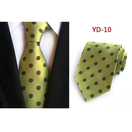New Design Fashion Necktie Orange White Blue Polka Dot Ties for Man Business Wedding Formal NeckTie 8cm Silk Dress Gift Gravata
