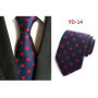 New Design Fashion Necktie Orange White Blue Polka Dot Ties for Man Business Wedding Formal NeckTie 8cm Silk Dress Gift Gravata