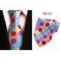 New Design Fashion Necktie Orange White Blue Polka Dot Ties for Man Business Wedding Formal NeckTie 8cm Silk Dress Gift Gravata