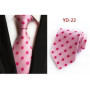 New Design Fashion Necktie Orange White Blue Polka Dot Ties for Man Business Wedding Formal NeckTie 8cm Silk Dress Gift Gravata