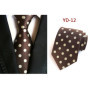 New Design Fashion Necktie Orange White Blue Polka Dot Ties for Man Business Wedding Formal NeckTie 8cm Silk Dress Gift Gravata