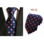New Design Fashion Necktie Orange White Blue Polka Dot Ties for Man Business Wedding Formal NeckTie 8cm Silk Dress Gift Gravata