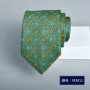 green tie for man 7cm cravatta uomo elegante Men's luxury ties corbata Floral Print necktie Wedding Accessories Neckties