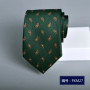 green tie for man 7cm cravatta uomo elegante Men's luxury ties corbata Floral Print necktie Wedding Accessories Neckties
