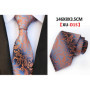 Fashion 8cm Floral Mens Tie Green Yellow Plaid Paisley Jacquard Weave Necktie Suit Business Wedding Neck Ties Accessories